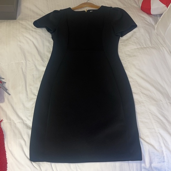 CALVIN KLEIN CLASSY BLACK DRESS SZ 10. New no tags - Picture 2 of 9